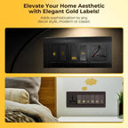 Gold Switch Stickers