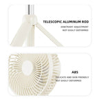 Portable Tripod Fan With Lamp